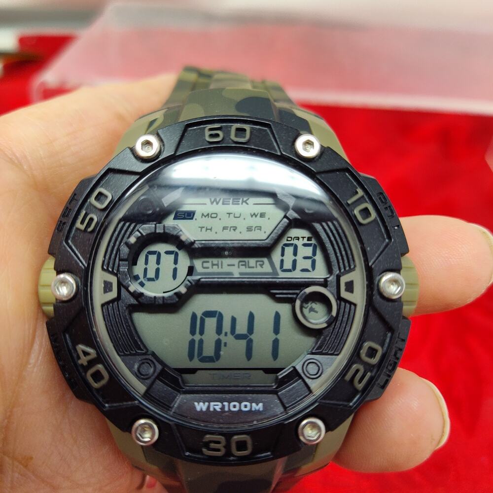 CAT Men's Hybrid Caterpillar Chronograph Camo Digital Watch 1d.167.28.241